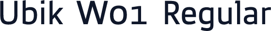 Ubik W01 Regular