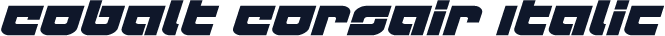 Cobalt Corsair Italic
