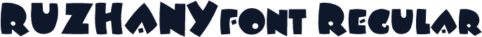 RUZHANYfont Regular