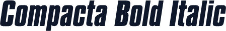 Compacta Bold Italic