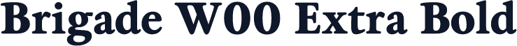 Brigade W00 Extra Bold