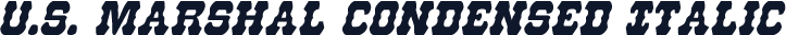 U.S. Marshal Condensed Italic
