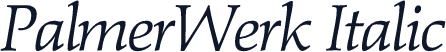 PalmerWerk Italic
