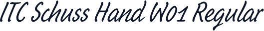 ITC Schuss Hand W01 Regular