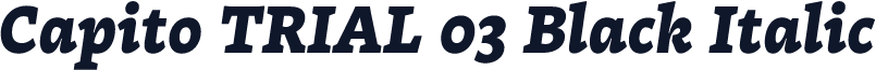 Capito TRIAL 03 Black Italic