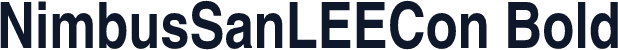 NimbusSanLEECon Bold
