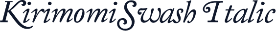 KirimomiSwash Italic