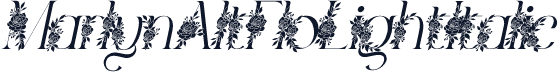 MarlynAltFloLightItalic
