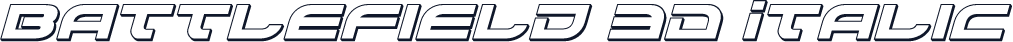 Battlefield 3D Italic