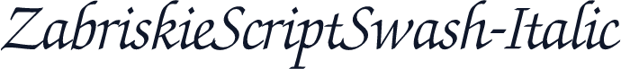 ZabriskieScriptSwash-Italic