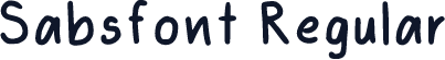 Sabsfont Regular