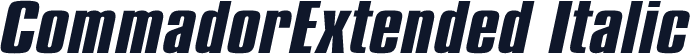 CommadorExtended Italic