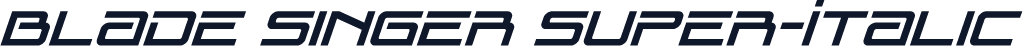 Blade Singer Super-Italic