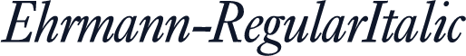 Ehrmann-RegularItalic