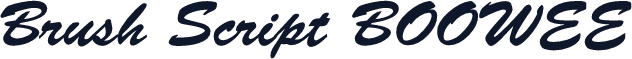 Brush Script BOOWEE