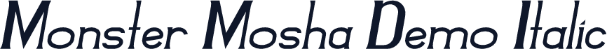 Monster Mosha Demo Italic