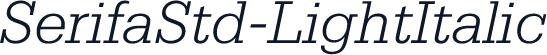 SerifaStd-LightItalic