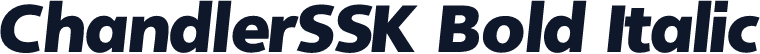 ChandlerSSK Bold Italic