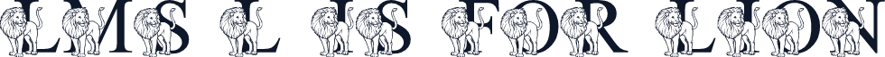 LMS L Is For Lion