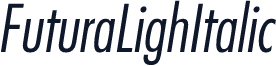 FuturaLighItalic