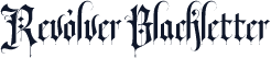Revólver Blackletter