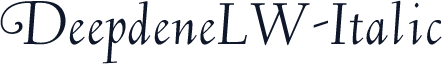DeepdeneLW-Italic