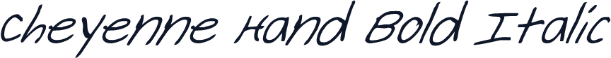 Cheyenne Hand Bold Italic