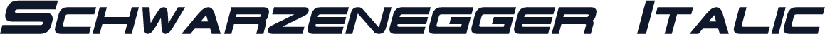 Schwarzenegger Italic