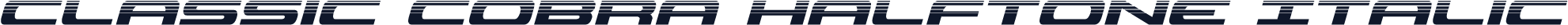 Classic Cobra Halftone Italic
