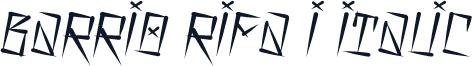 Barrio Rifa I Italic