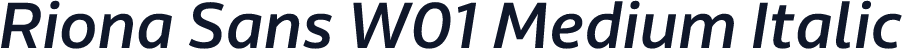 Riona Sans W01 Medium Italic