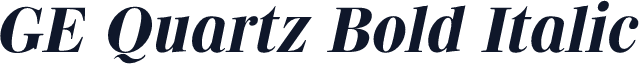 GE Quartz Bold Italic