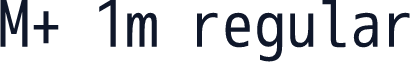 M+ 1m regular