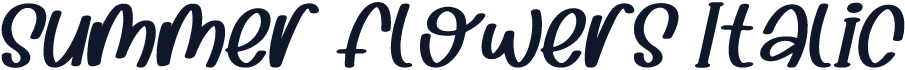 Summer Flowers Italic