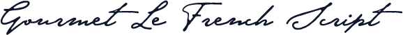 Gourmet Le French Script
