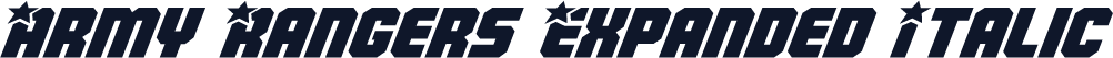 Army Rangers Expanded Italic