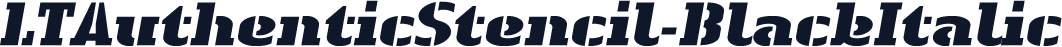 LTAuthenticStencil-BlackItalic