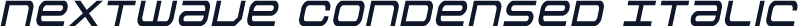Nextwave Condensed Italic