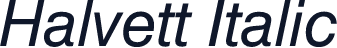 Halvett Italic