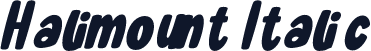 Halimount Italic