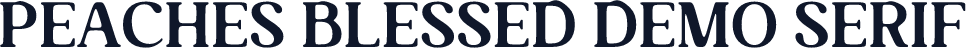Peaches Blessed DEMO Serif