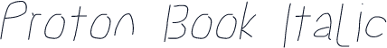 Proton Book Italic