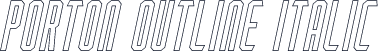Porton Outline Italic