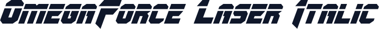 OmegaForce Laser Italic