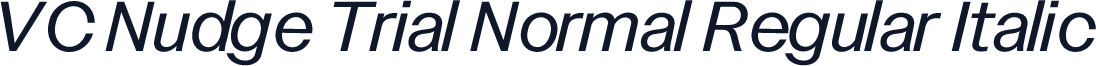 VC Nudge Trial Normal Regular Italic
