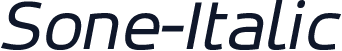 Sone-Italic