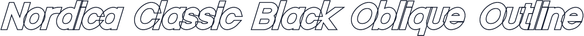 Nordica Classic Black Oblique Outline