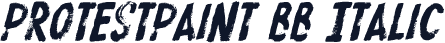 ProtestPaint BB Italic