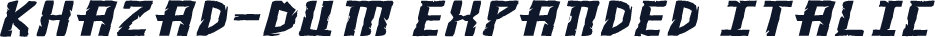 Khazad-Dum Expanded Italic