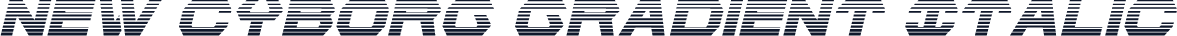 New Cyborg Gradient Italic